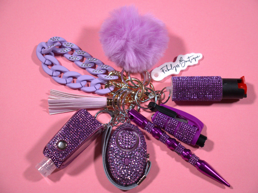 Orchid Safety Keychain
