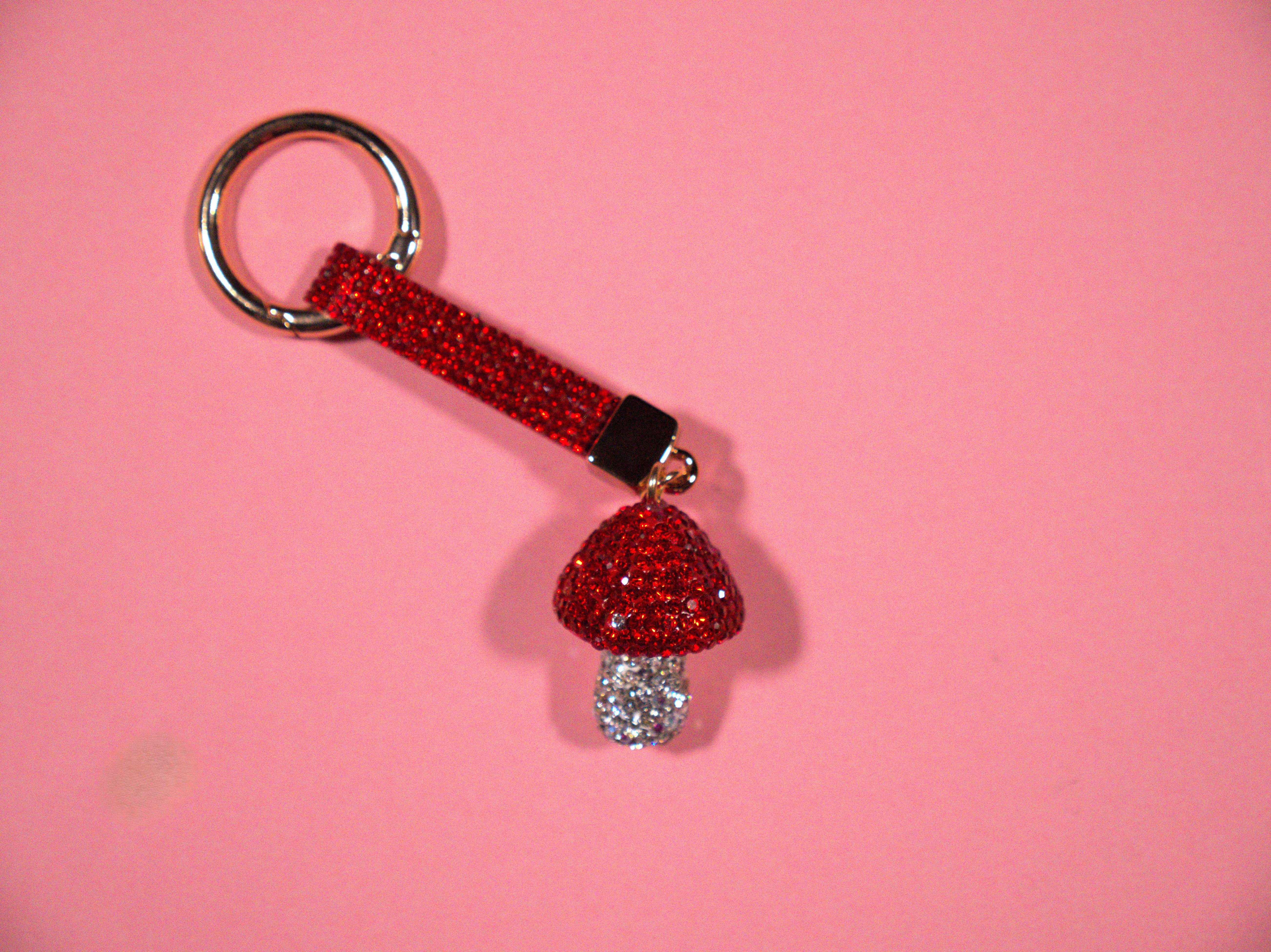 Bling Mushroom Keychain