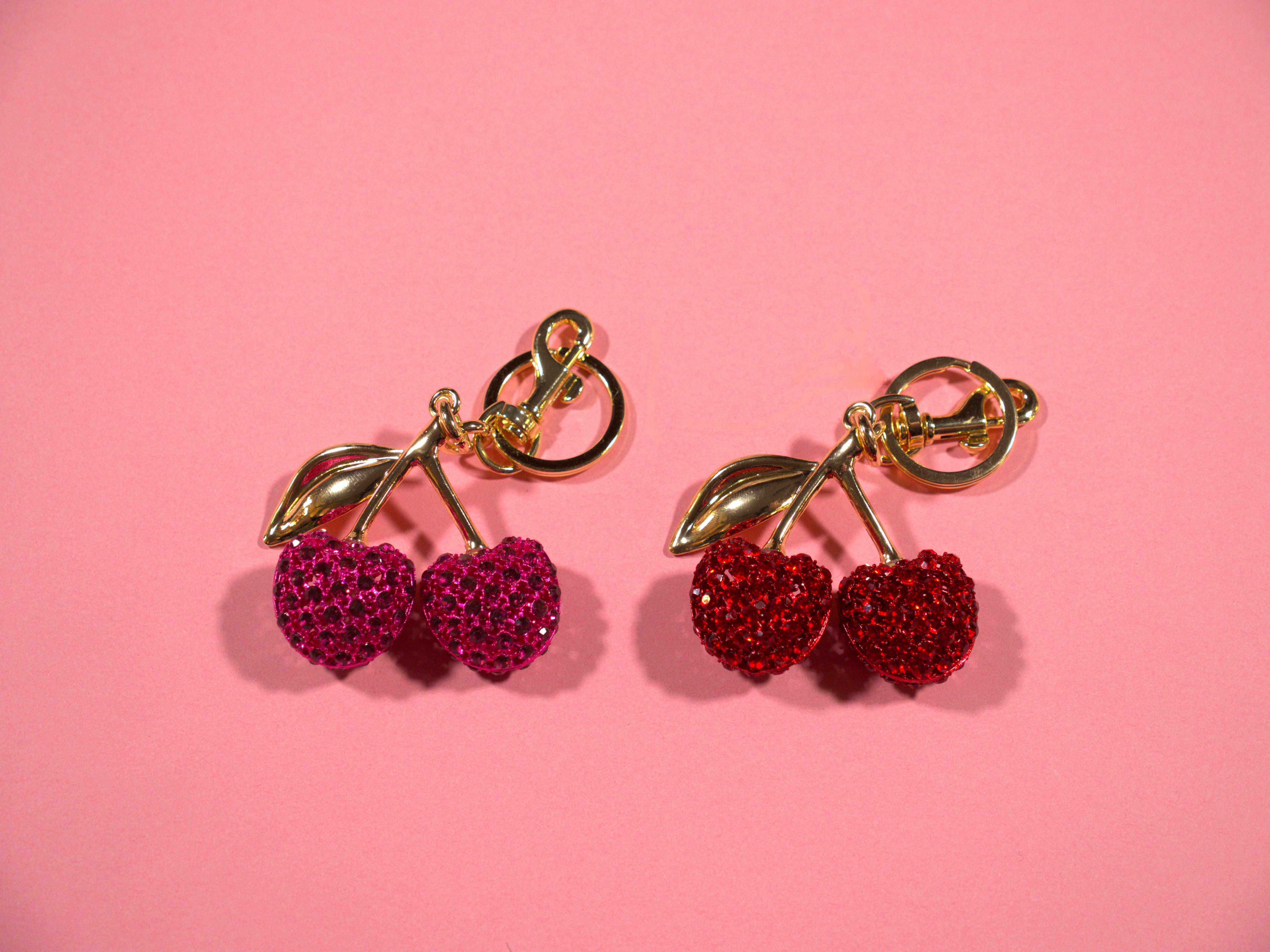 Bling Cherry Keychain