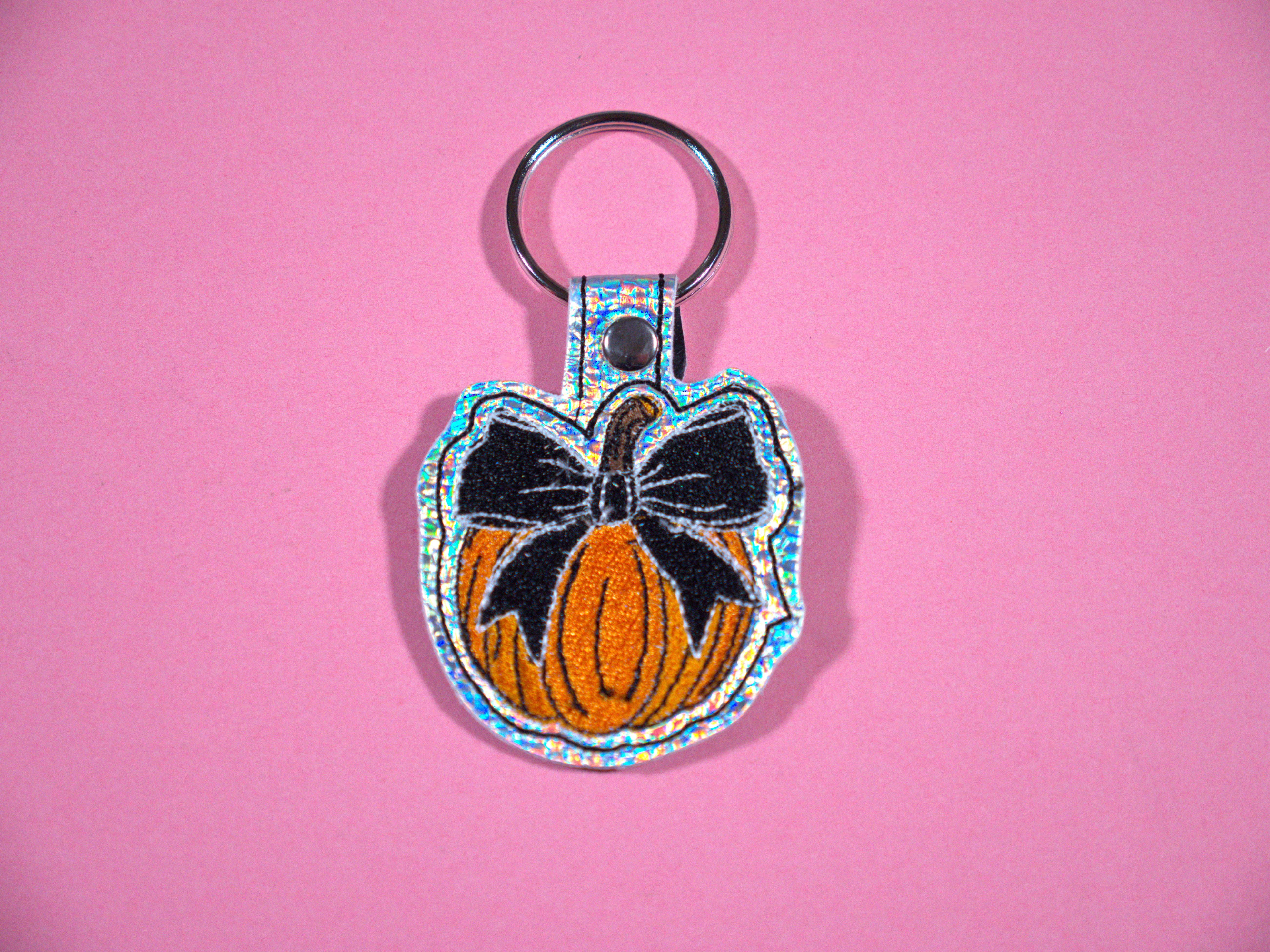 Coquette Pumpkin Keychain