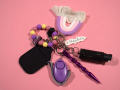 Girl Mom Safety Keychain