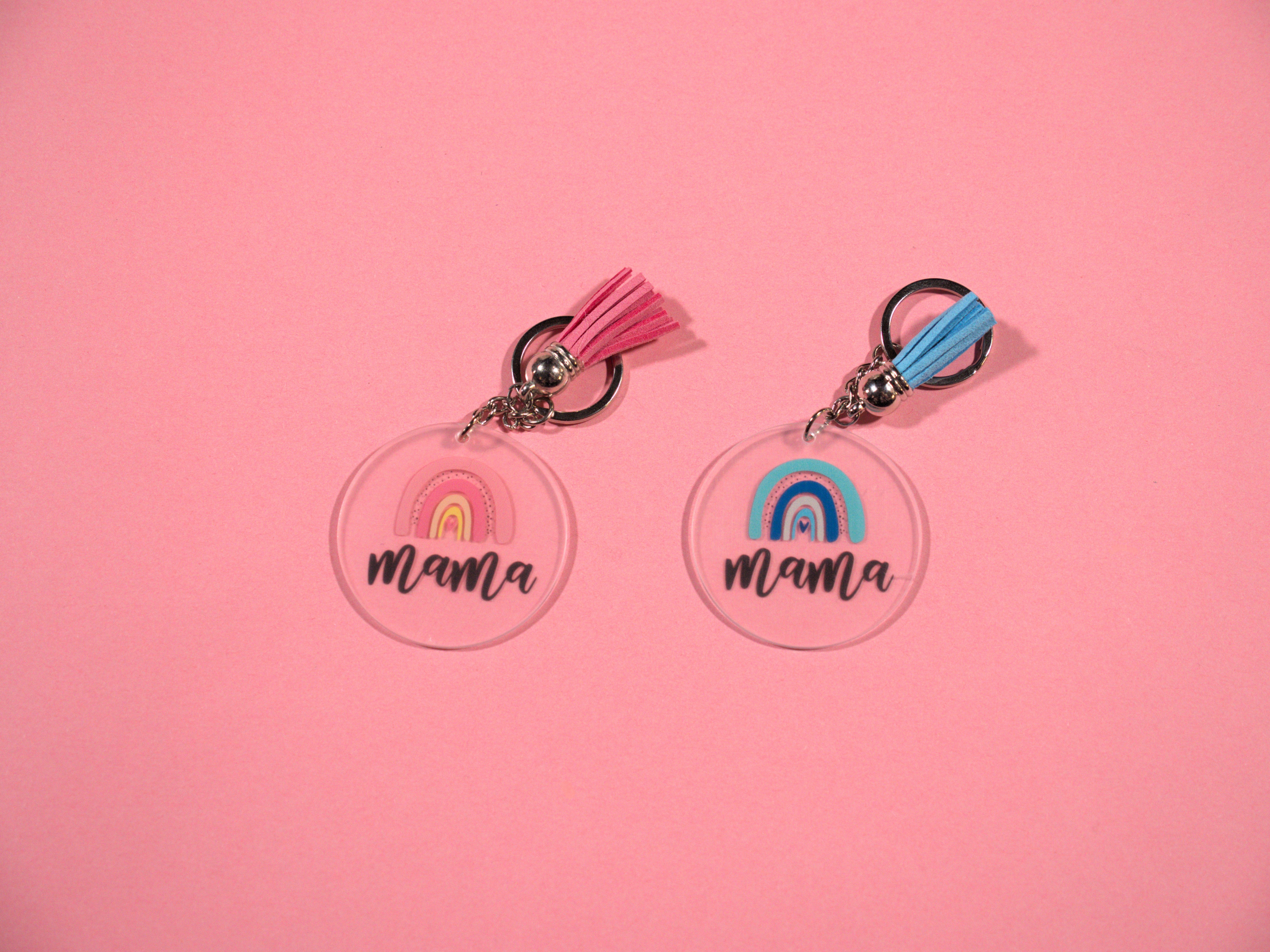 Rainbow Mama Keychain