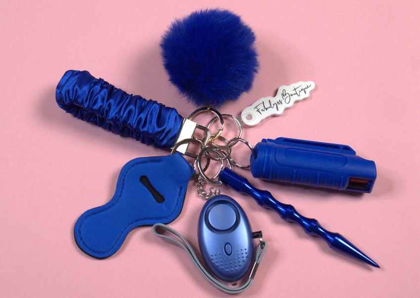 Sapphire Safety Keychain