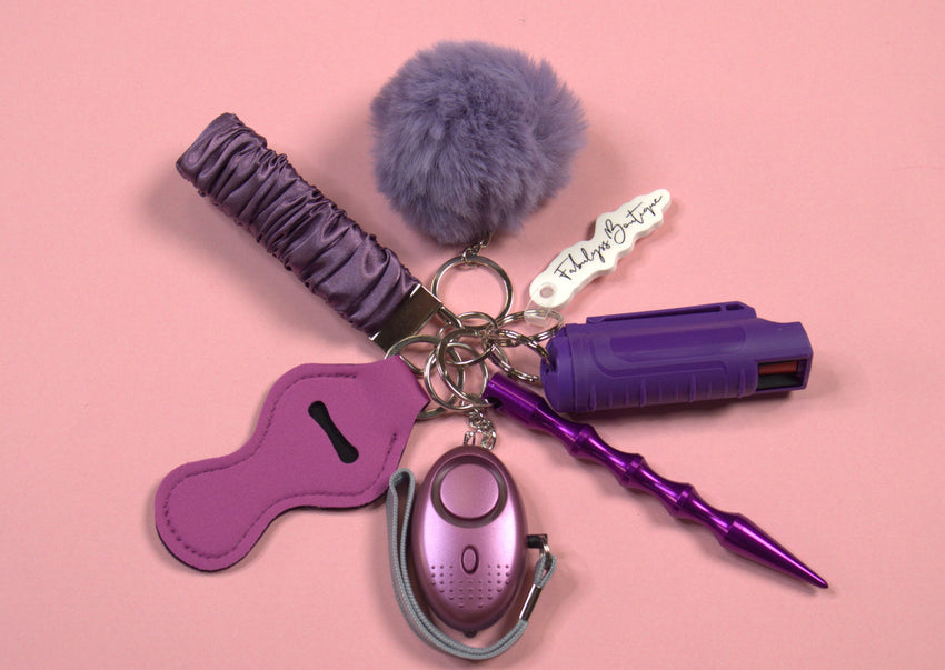 Ametrine Safety Keychain