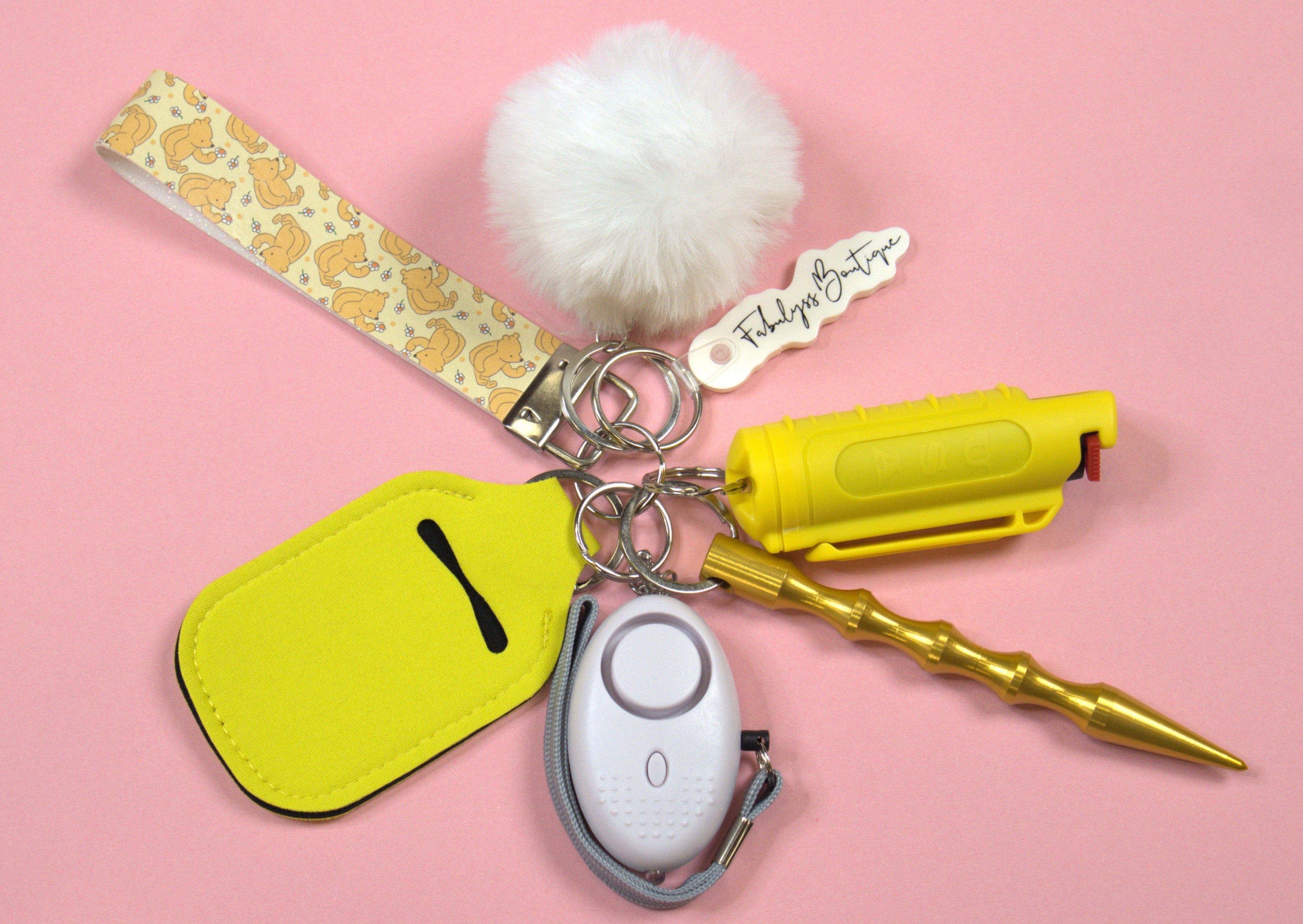 Pooh Safety Keychain