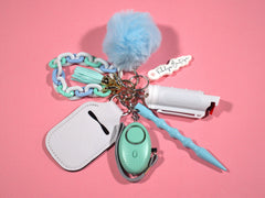 Aquamarine Safety Keychain