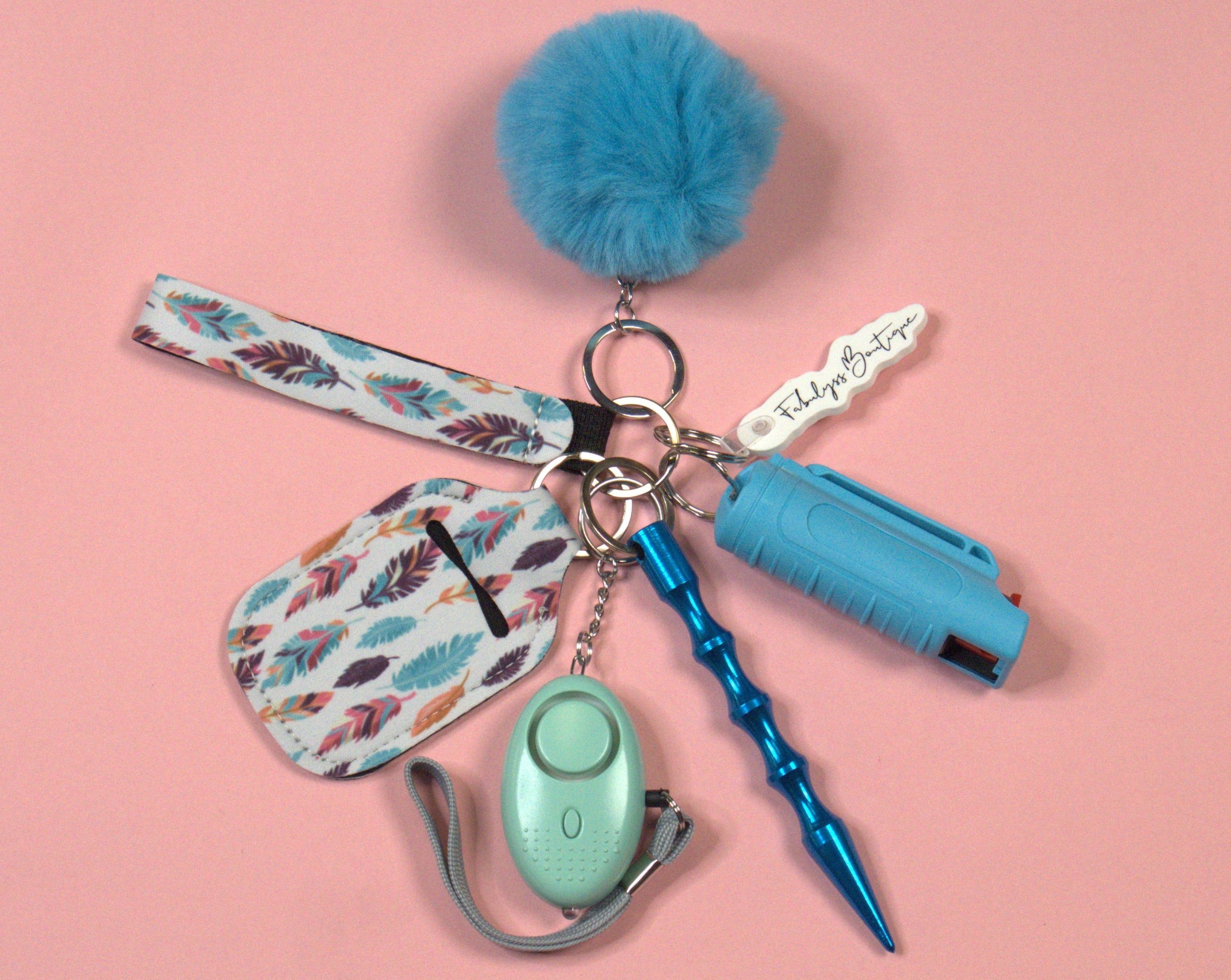 Birds of a Feather Safety Keychain