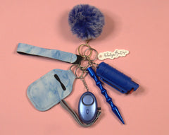 Blue Marble Safety Keychain