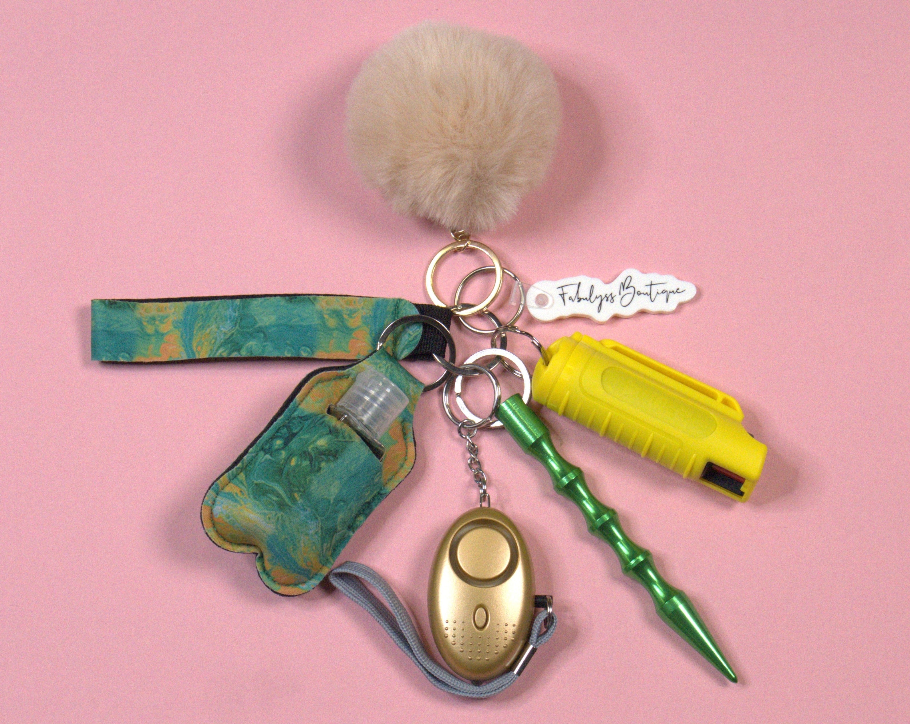 Emerald Safety Keychain