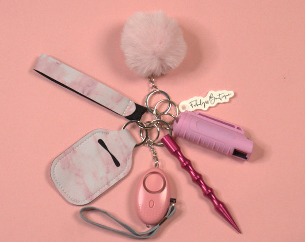 Initial Keychain-Pink Camo - j.hoffman's