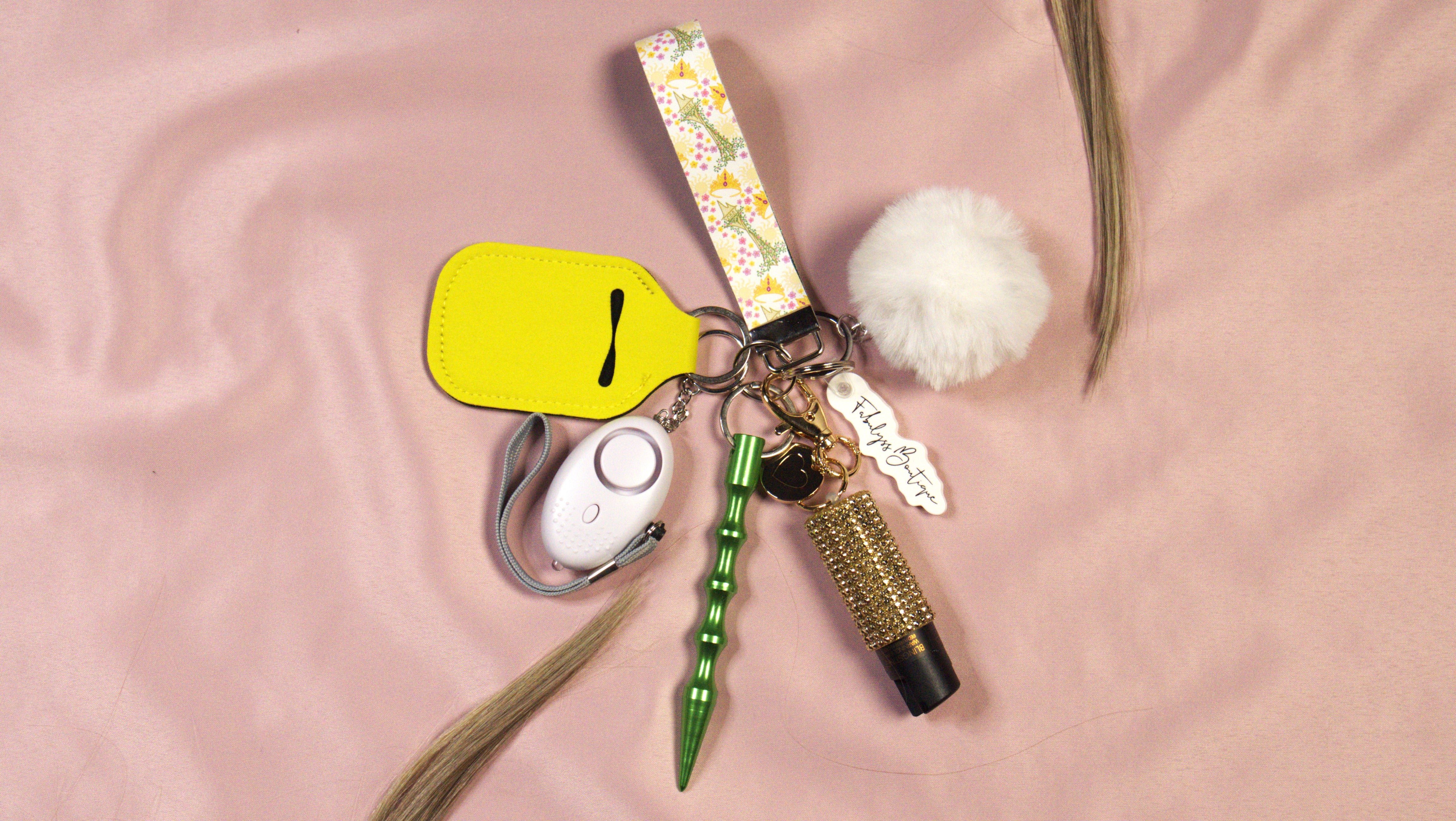 Let Down Your Hair Safety Keychain