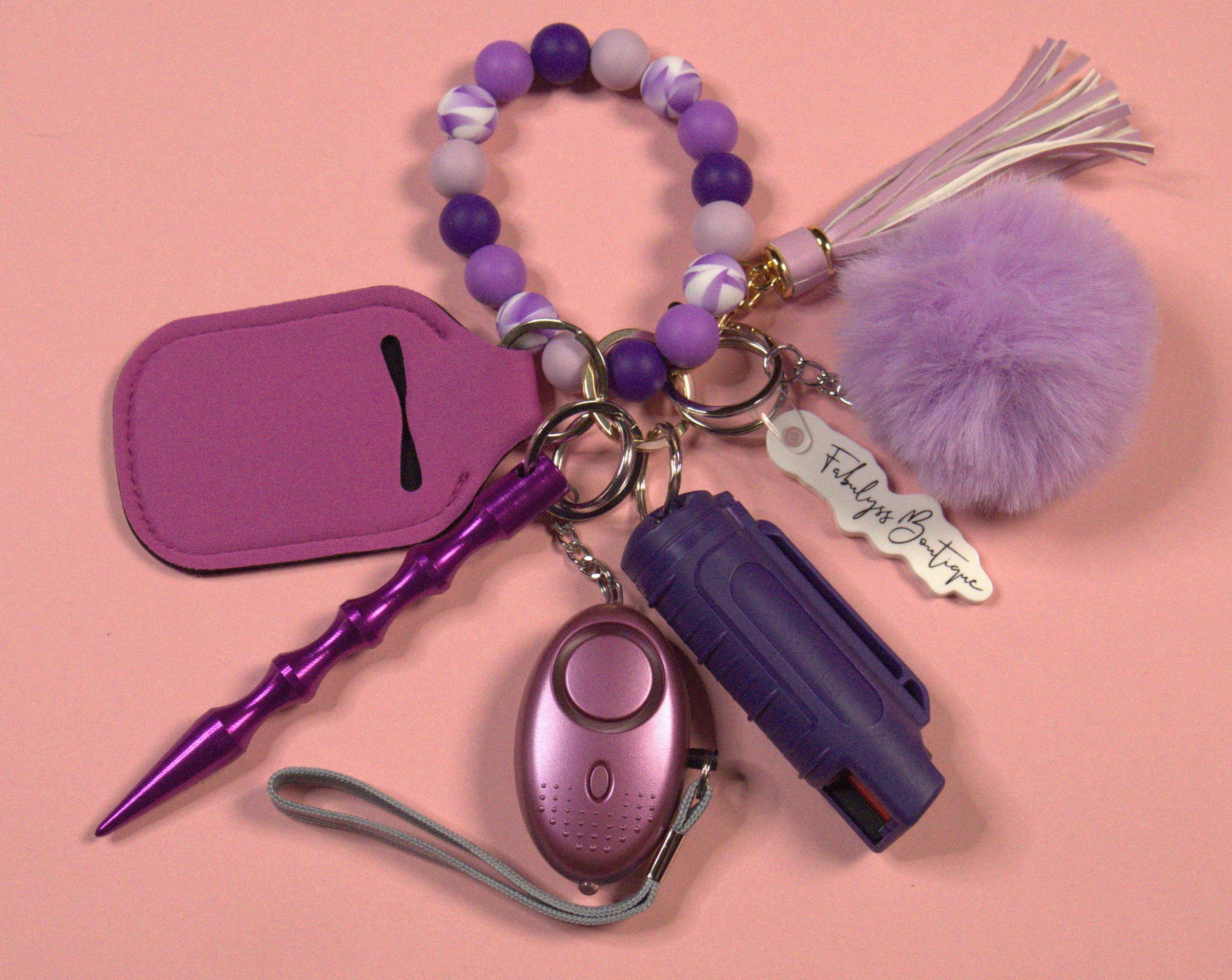 Violet Safety Keychain
