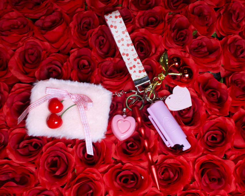 Sweetheart Cherry Safety Keychain