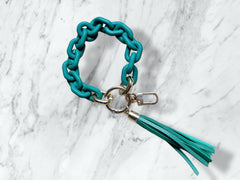 Forest Green Link Wristlet