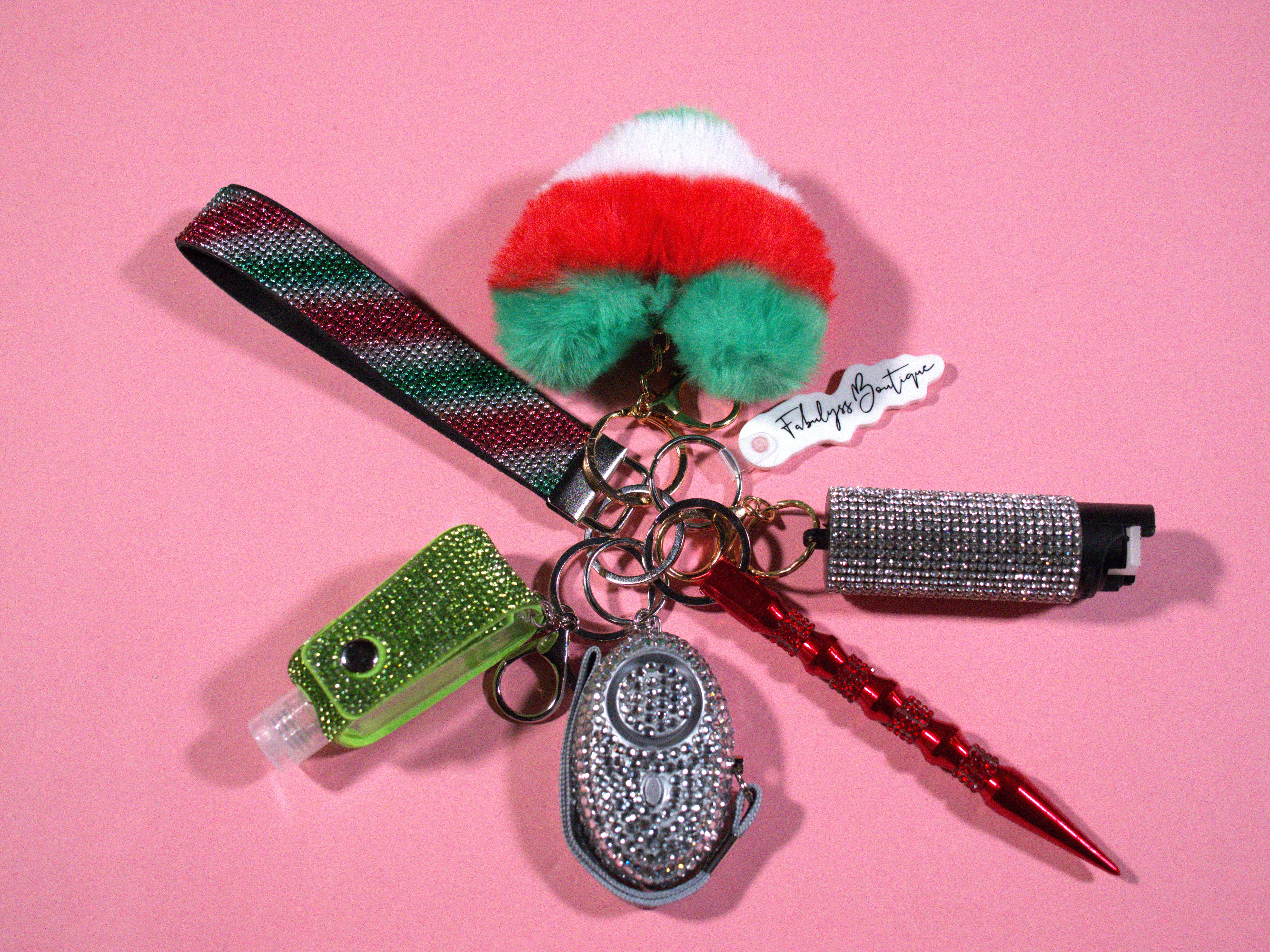 Peppermint Safety Keychain