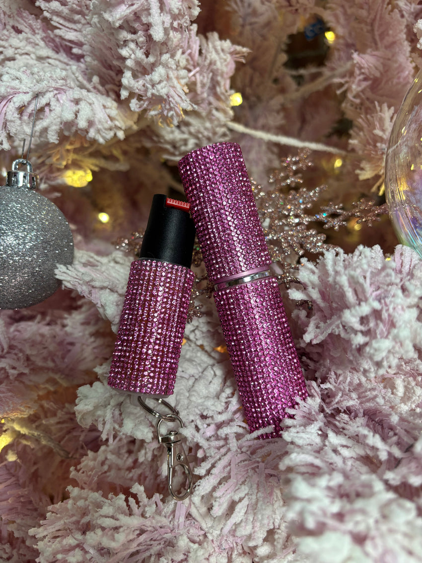Bling Lipstick Stunner + Pepper Spray Bundle (Pink)