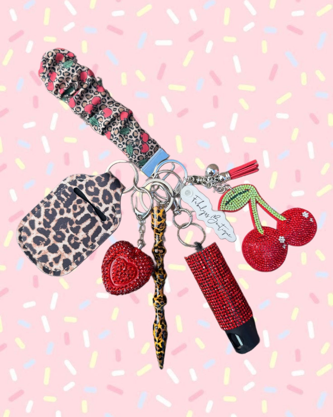 Wild Cherry Safety Keychain