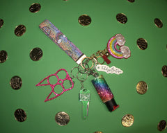 Over the Rainbow Safety Keychain