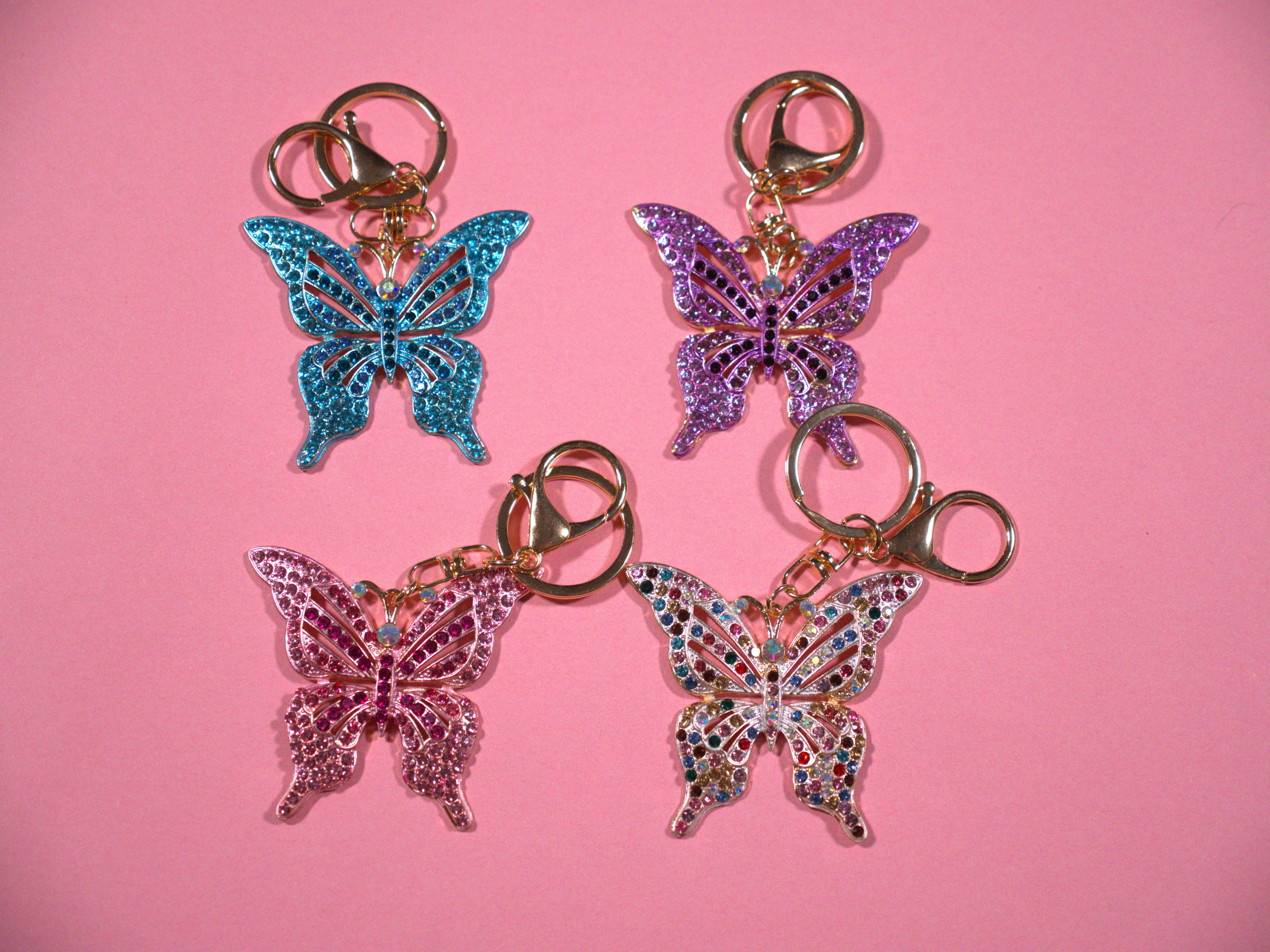 Bling Butterfly Keychain