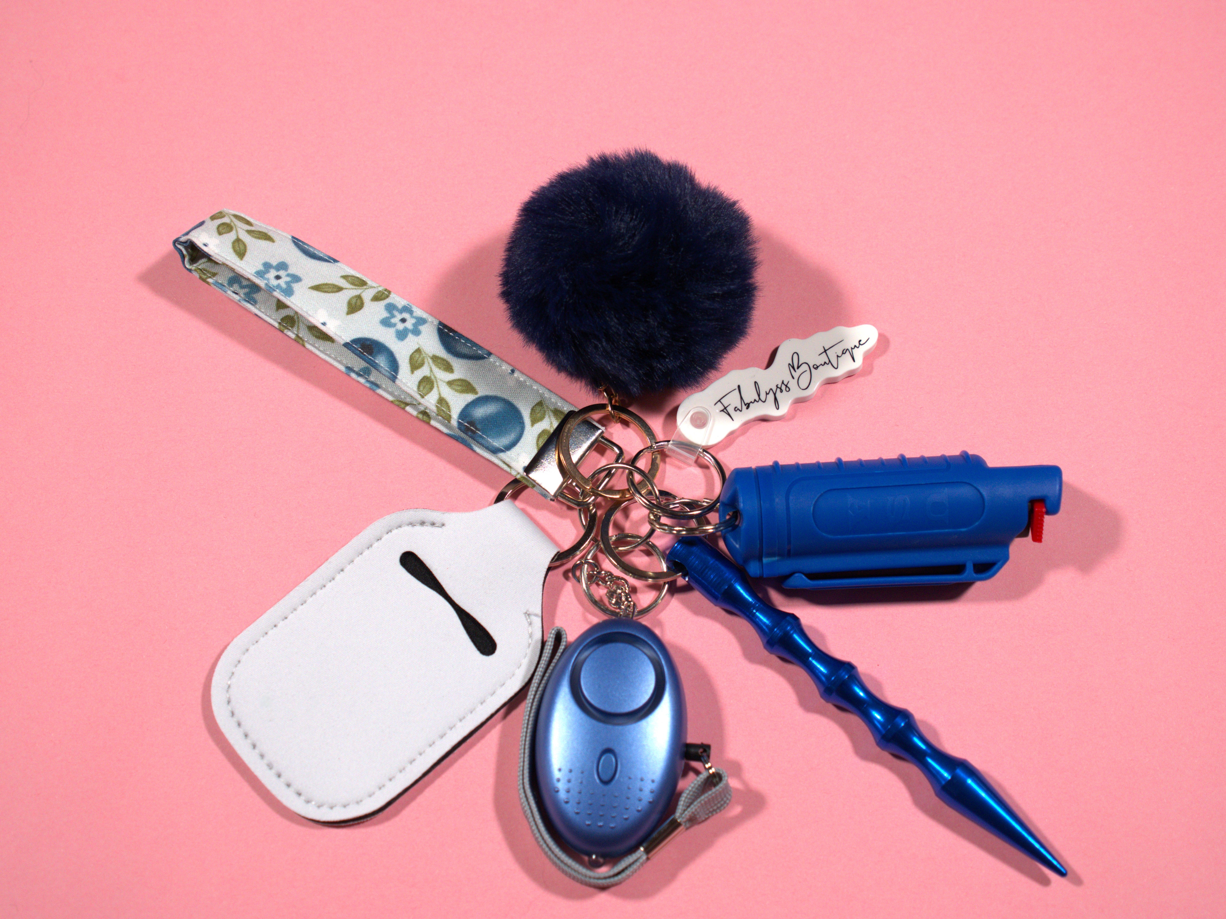 Blueberry Safety Keychain