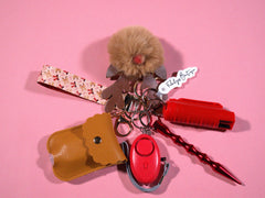 Coquette Claus Safety Keychain
