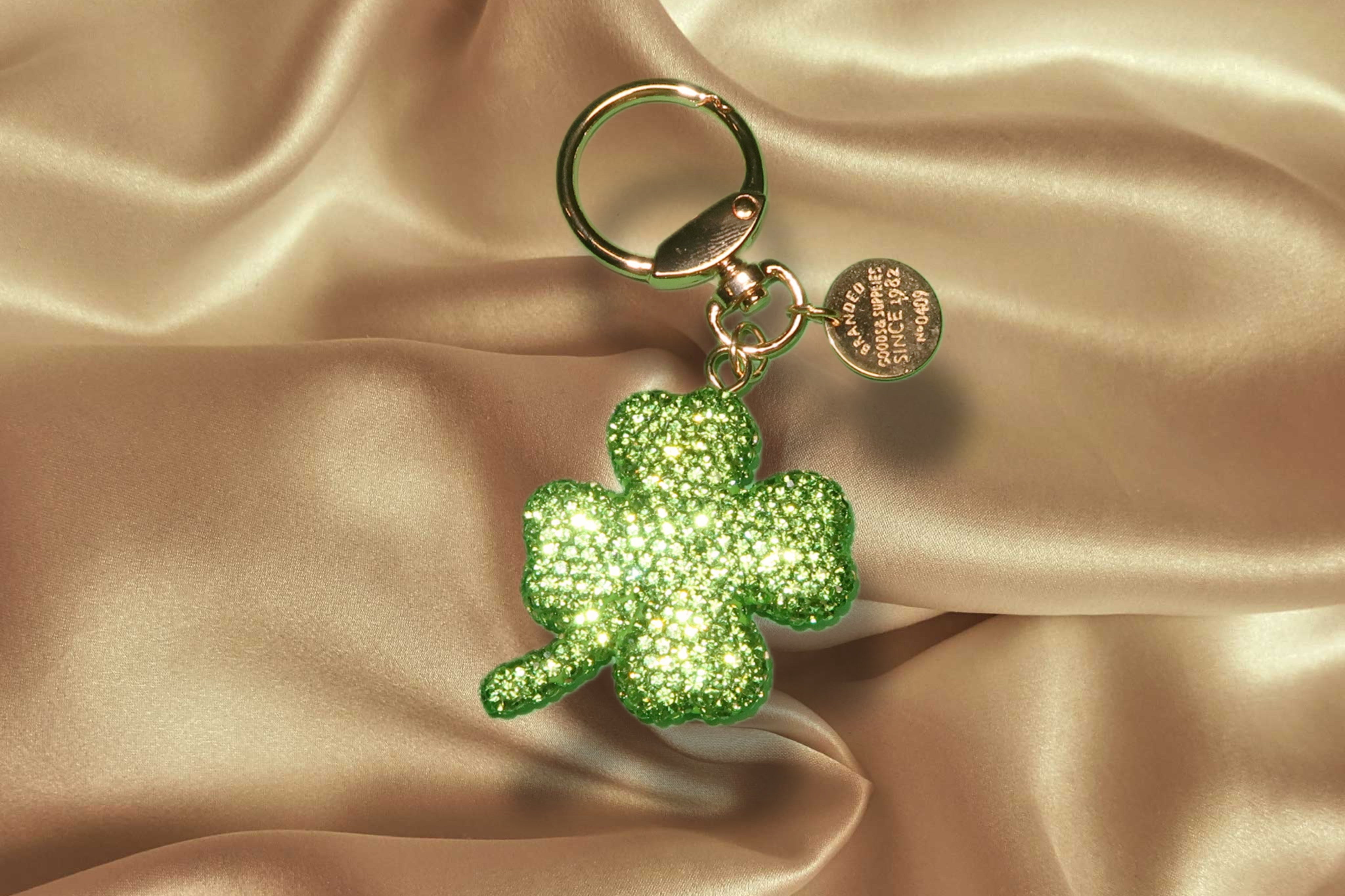 Bling Clover Keychain