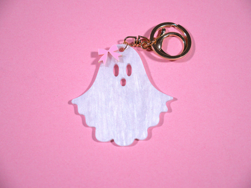 Coquette Ghost Keychain
