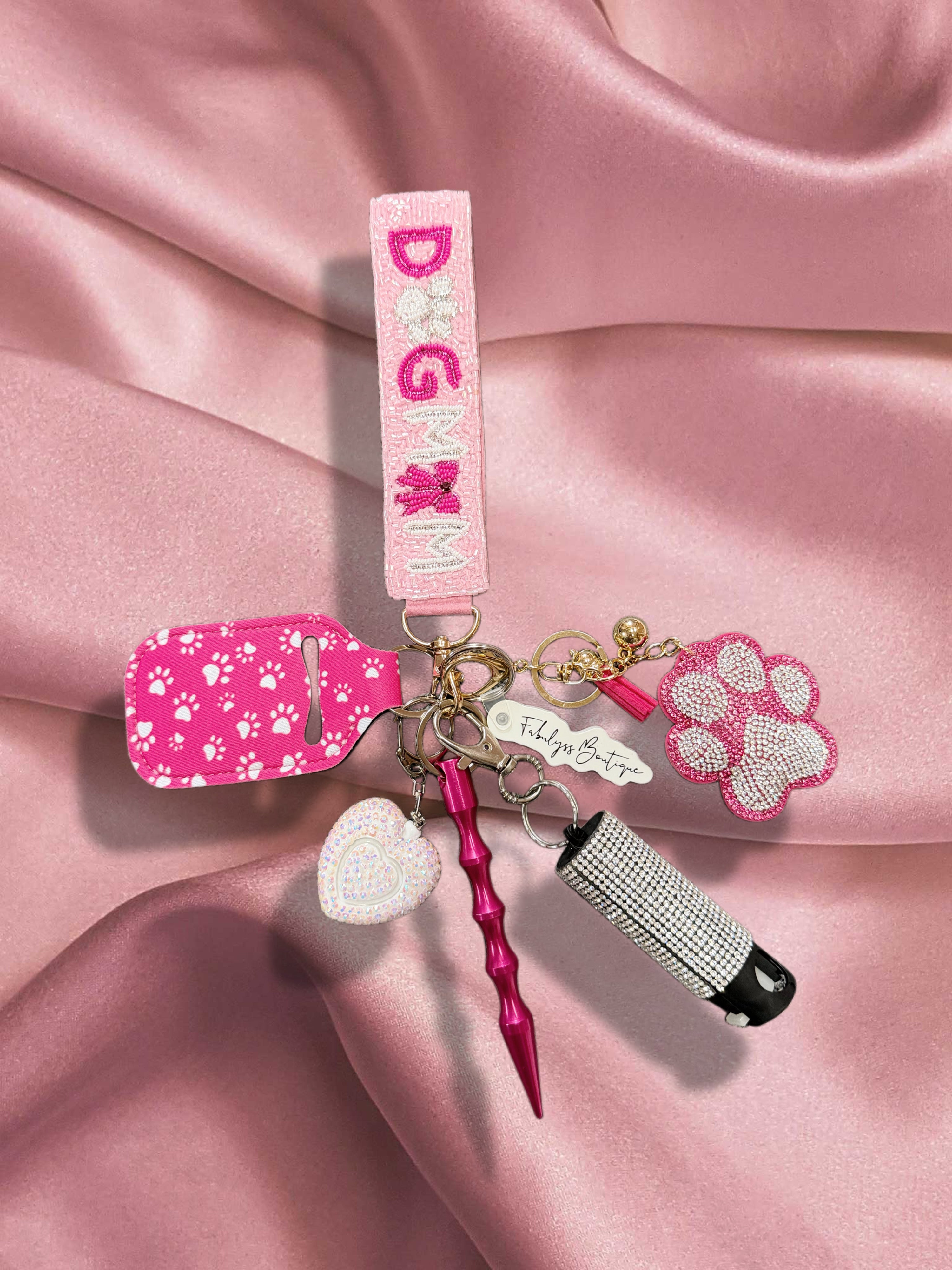 Dog Mom Safety Keychain