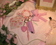 Wrapped In Pink Safety Keychain