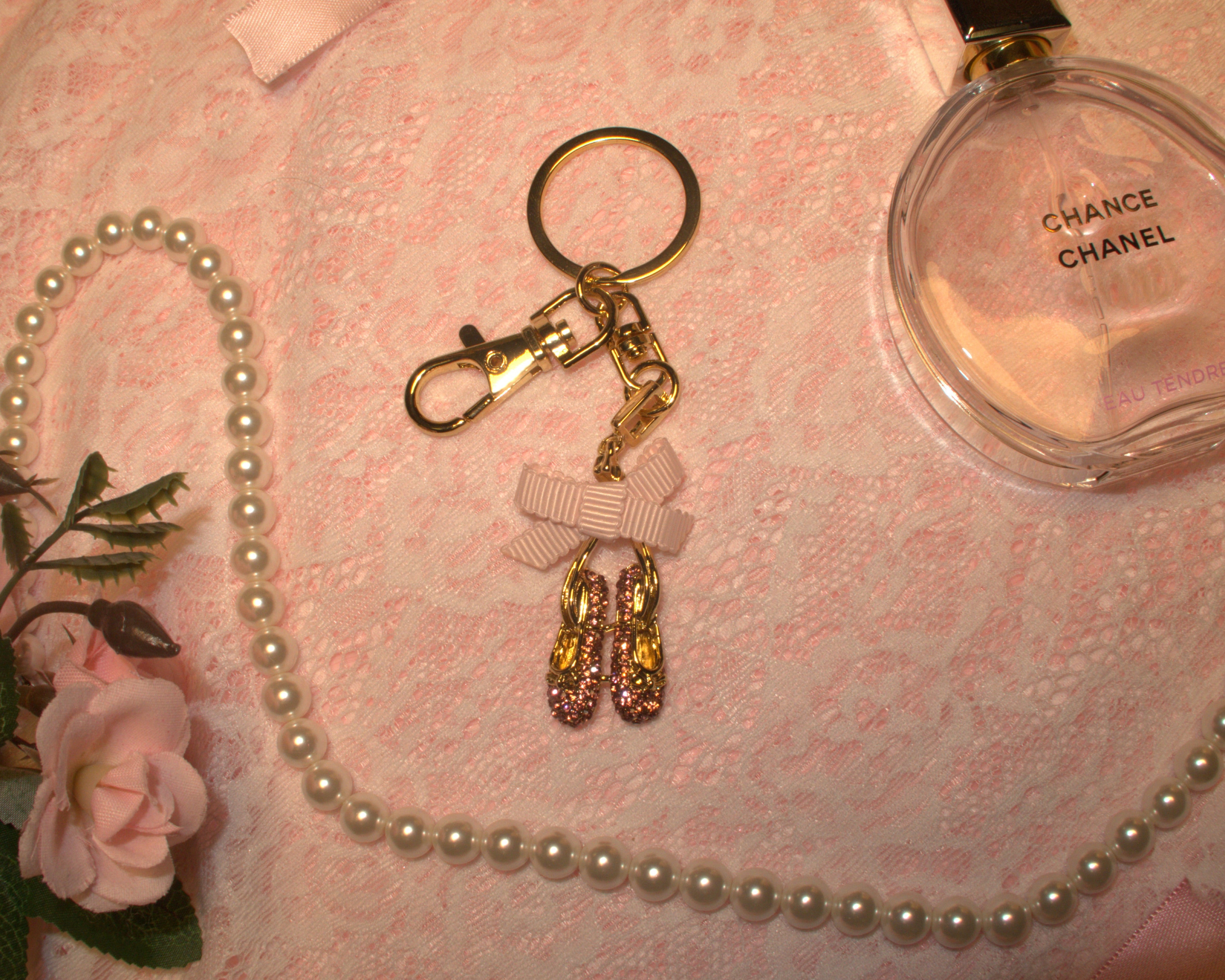 Ballerina Slippers Keychain