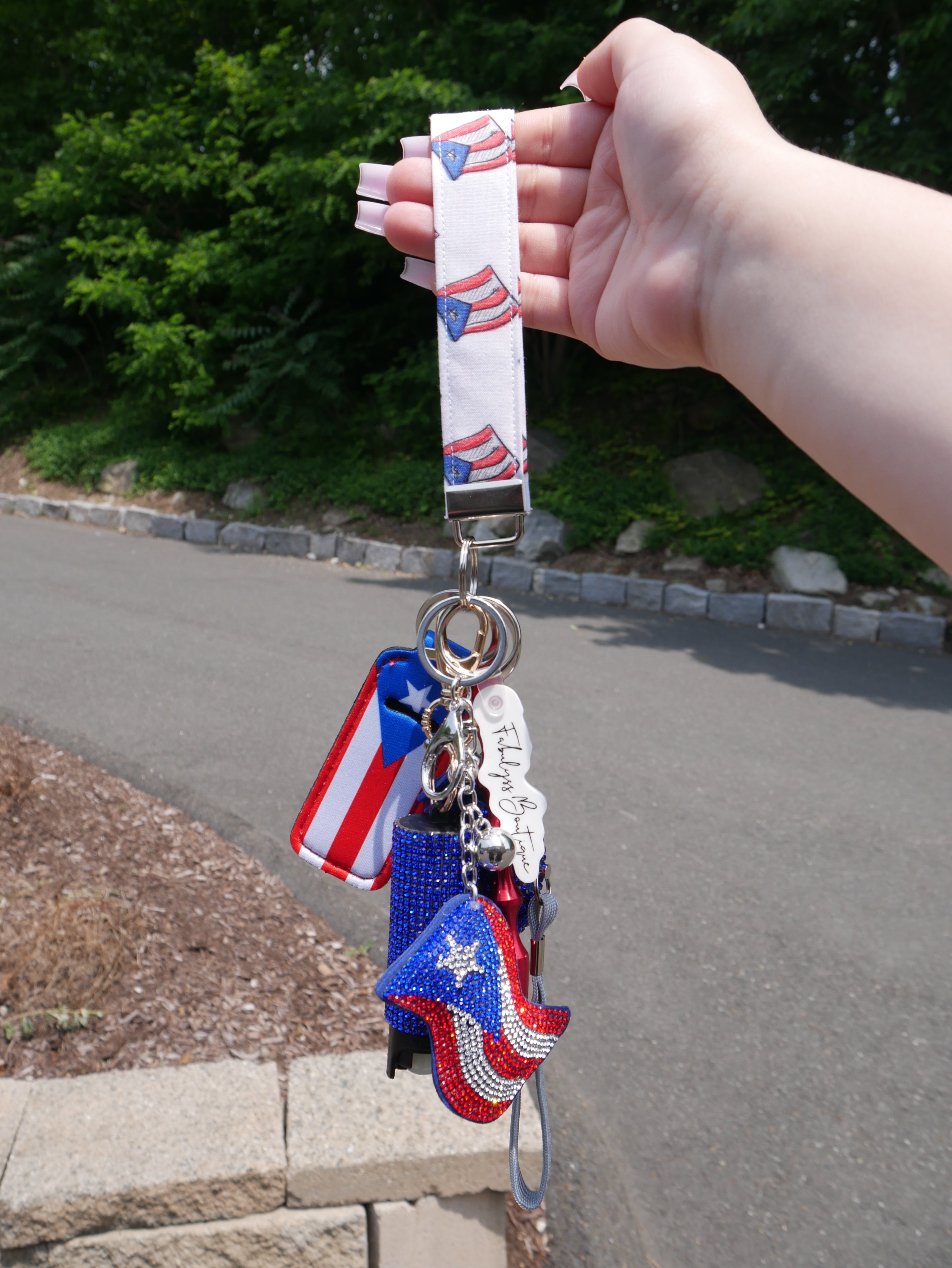 Boricua Safety Keychain