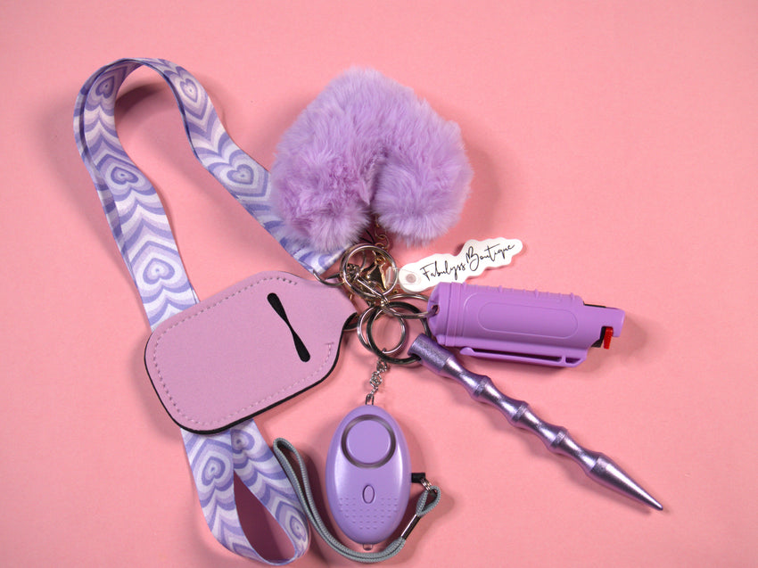 Lilac Love Safety Keychain (KEYCHAIN OF THE MONTH)