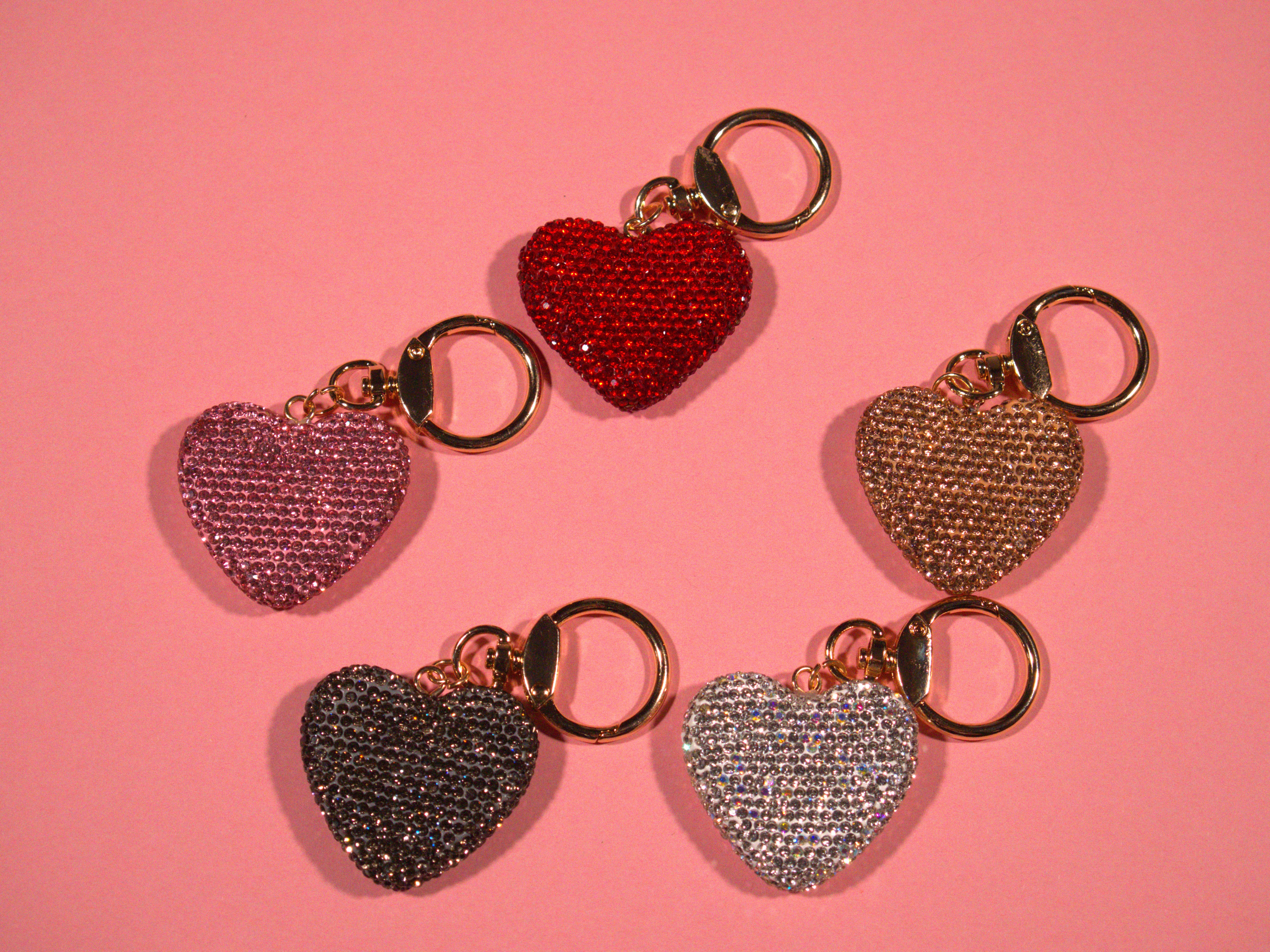 Bling Heart Keychain