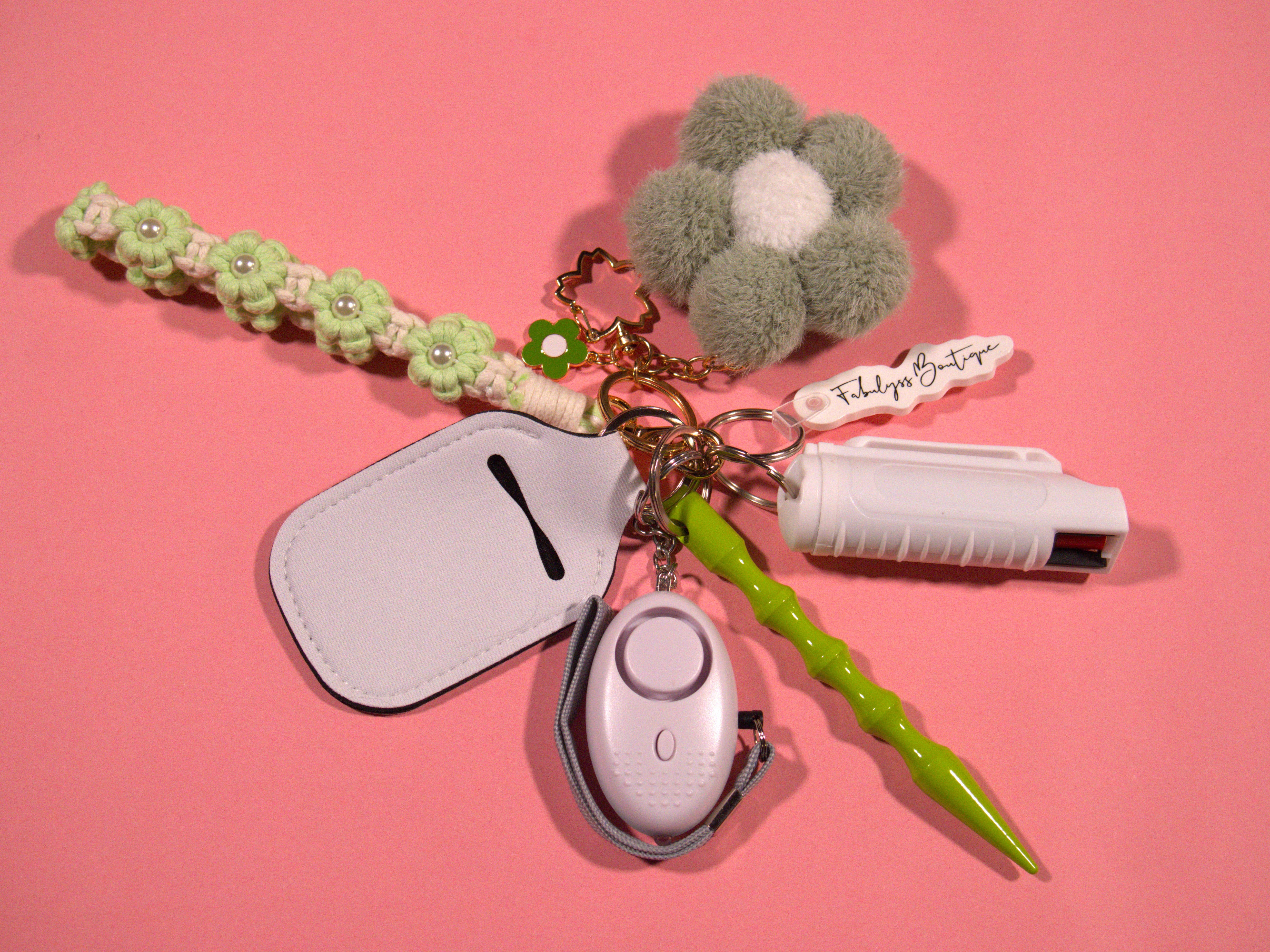 Patty Petals Safety Keychain