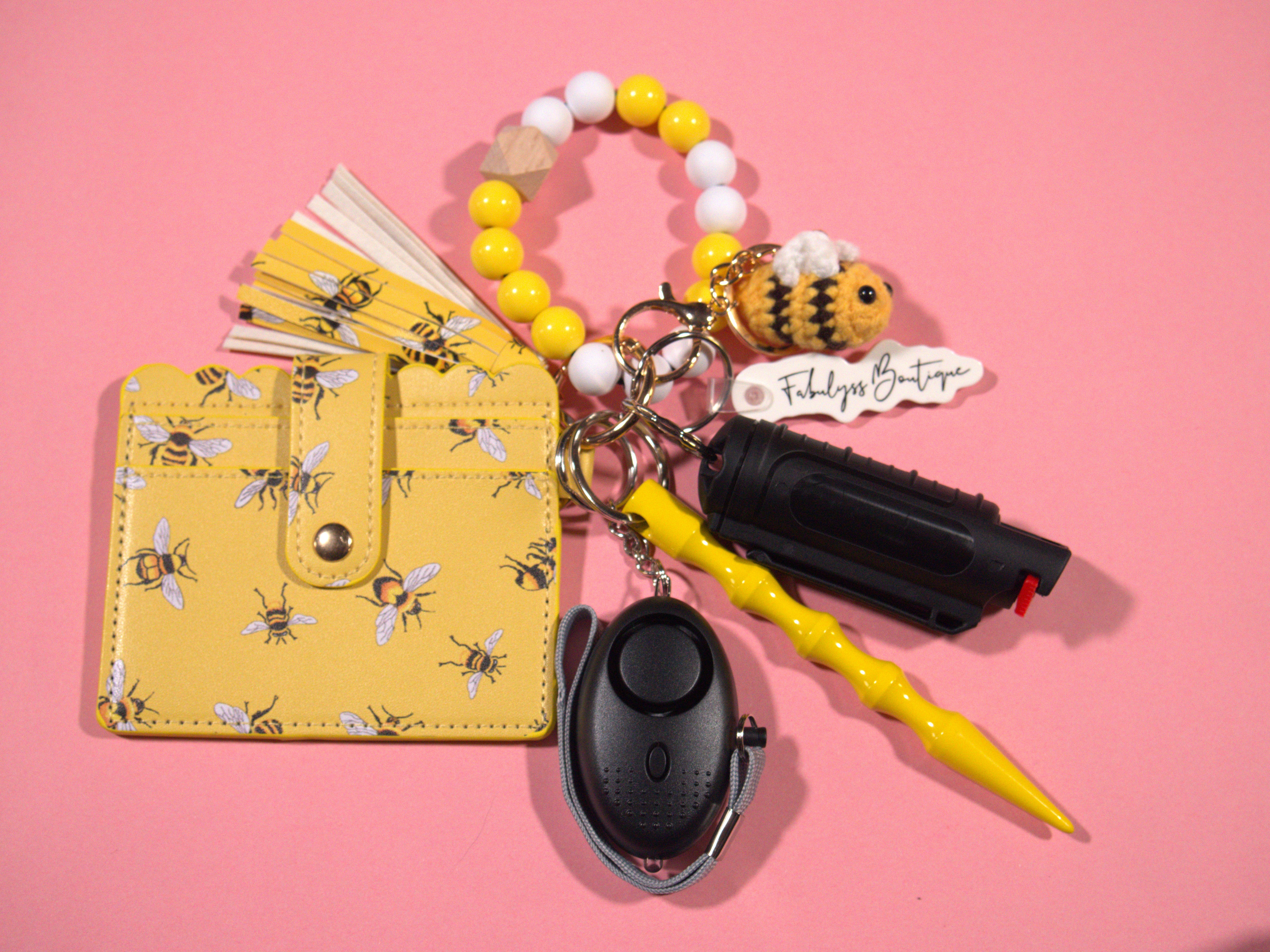 Queen Bee Safety Keychain