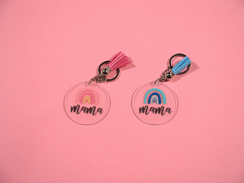 Rainbow Mama Keychain