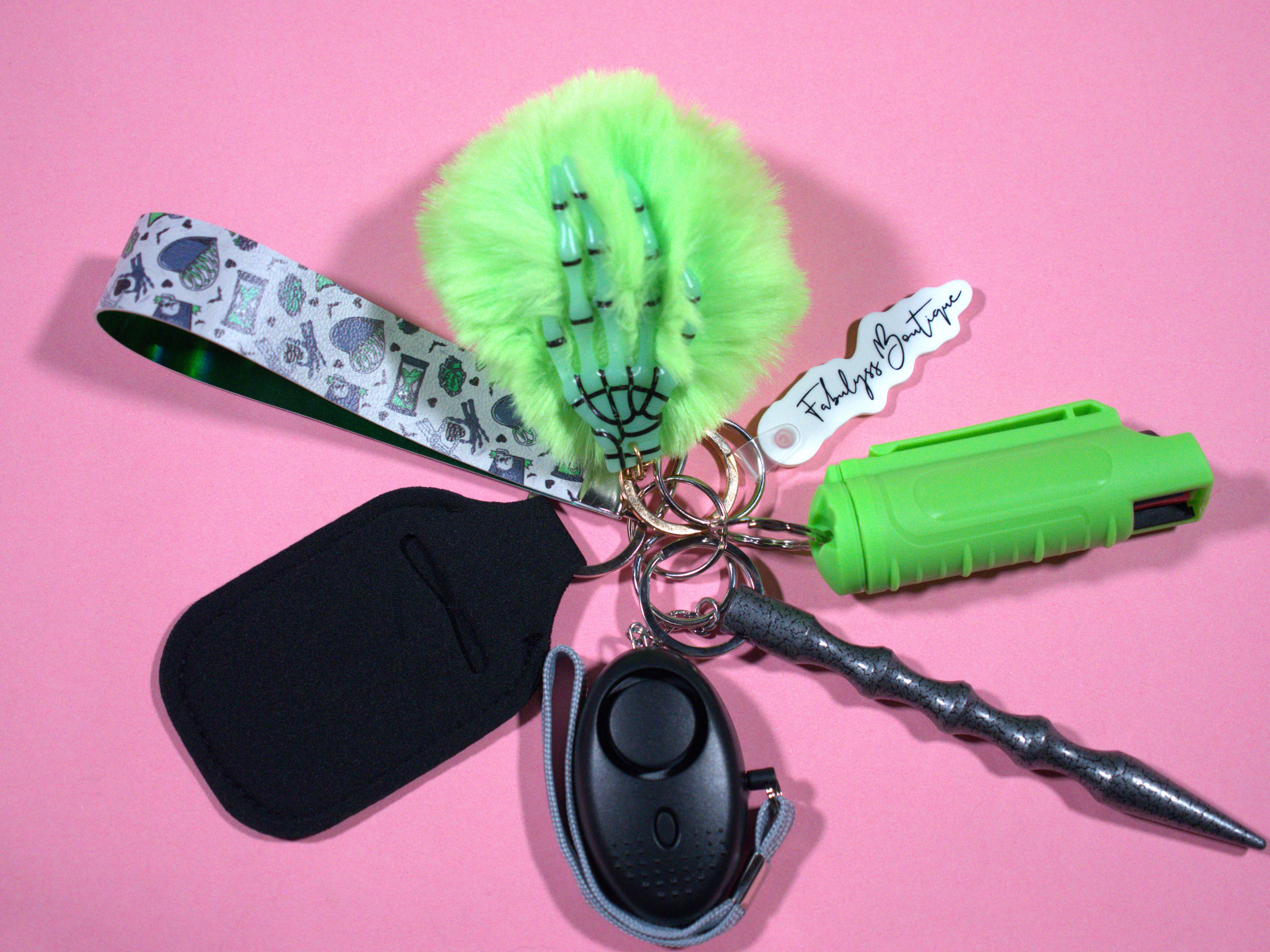 Goblin Safety Keychain (WITH SKELETON POM POM)