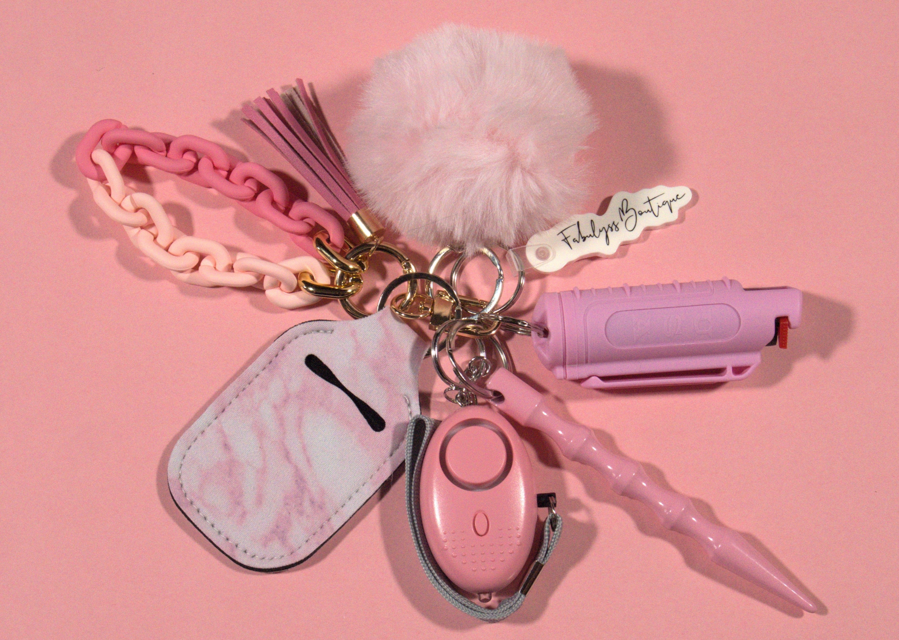 Bubblegum Safety Keychain
