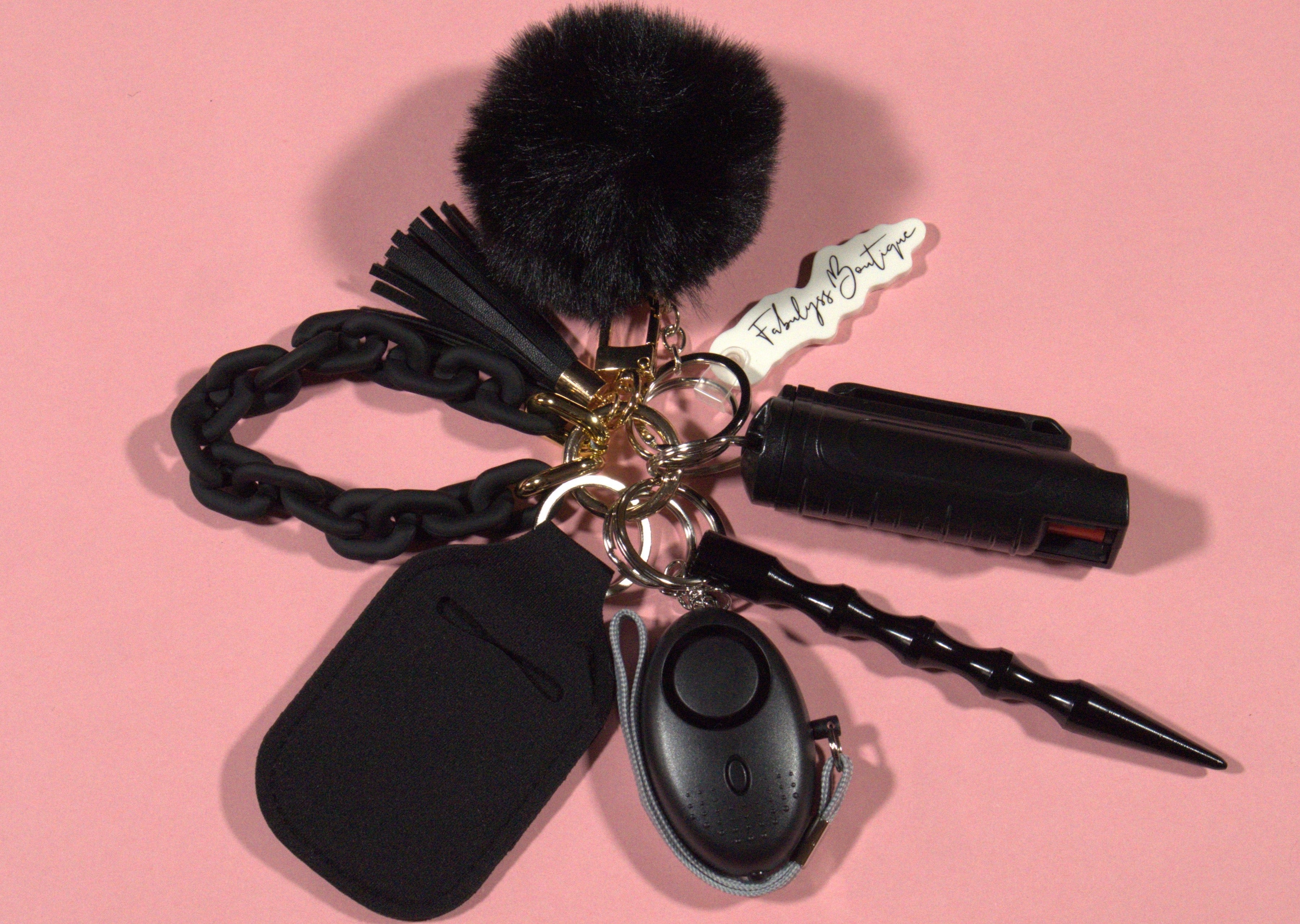 Raven Safety Keychain