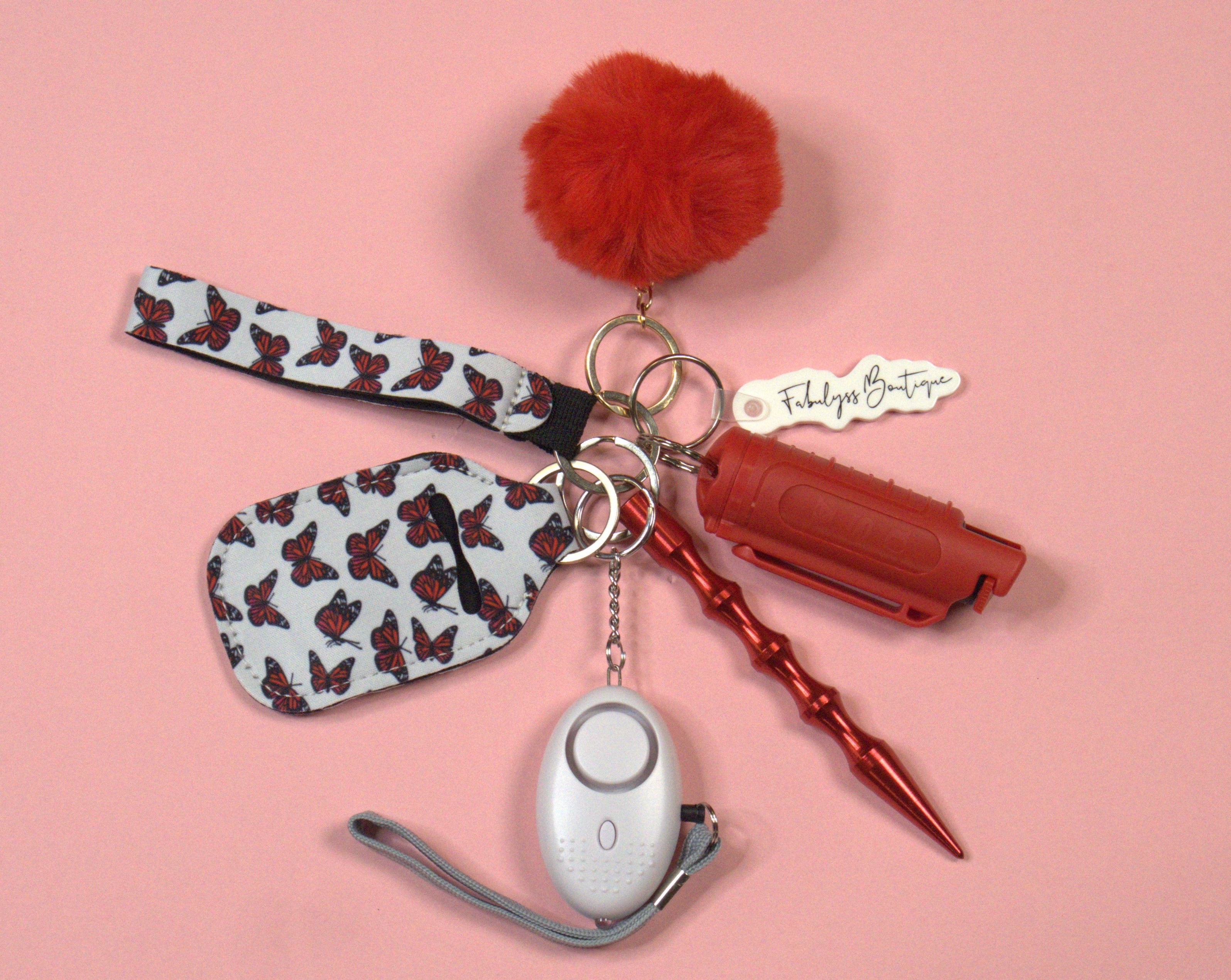 Scarlet Safety Keychain